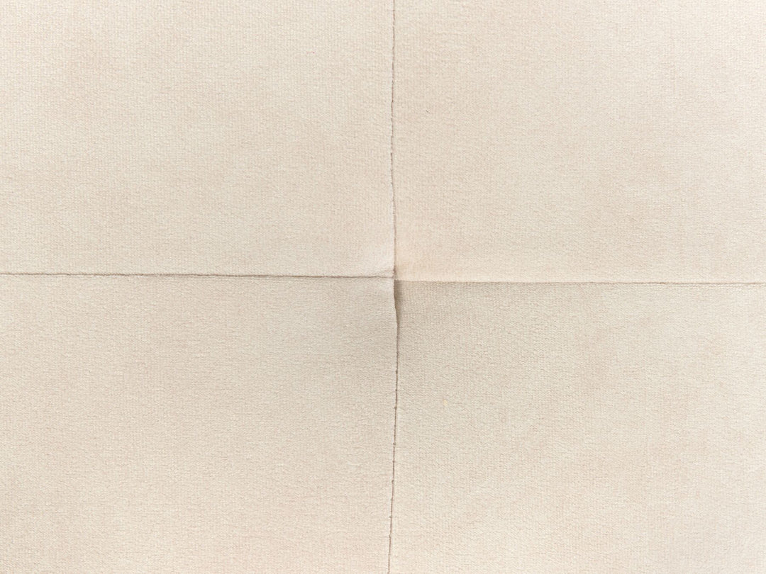 Flam Velvet Left Hand Corner Sofa Cream