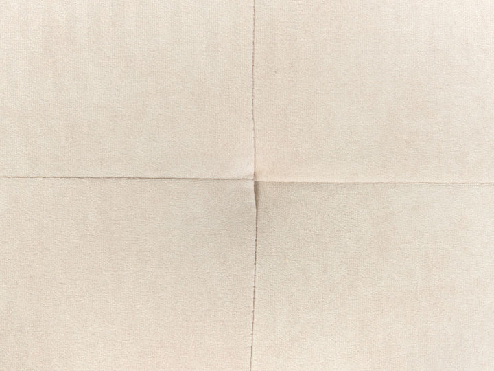 Flam Velvet Left Hand Corner Sofa Cream