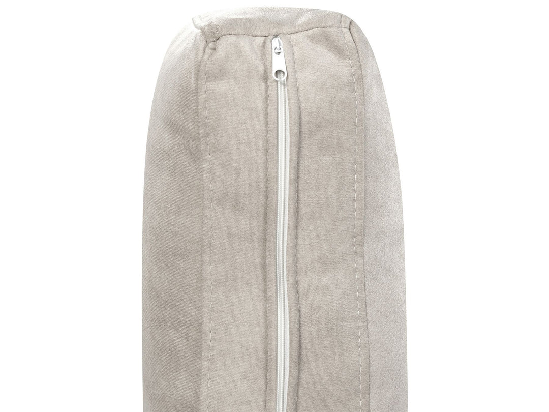 Flam Velvet Left Hand Corner Sofa Light Grey