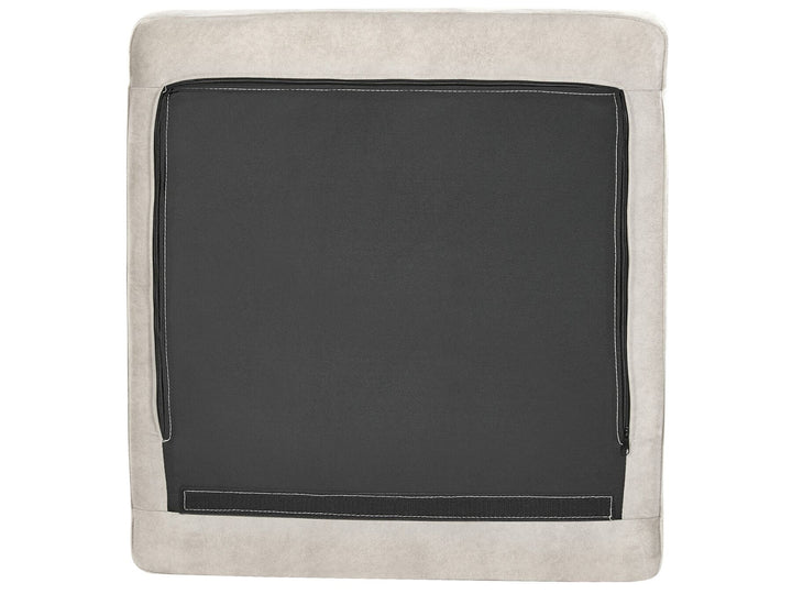 Flam Velvet Left Hand Corner Sofa Light Grey