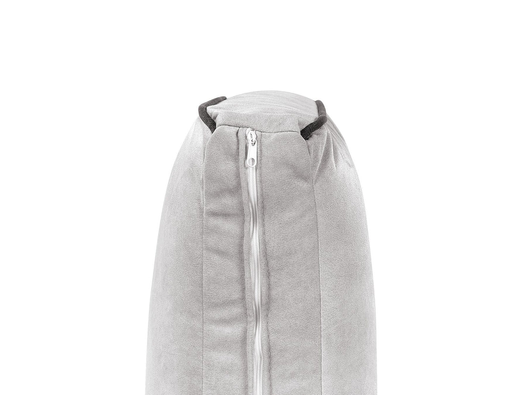 Altan Right Hand Velvet Corner Sofa Light Grey