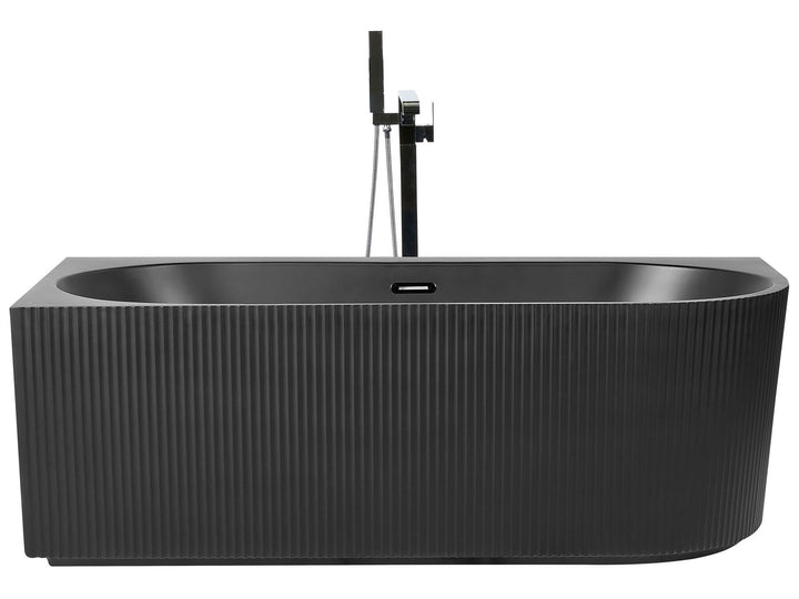 Right Hand Corner Bath 1700 mm x 800 mm Black Gocta