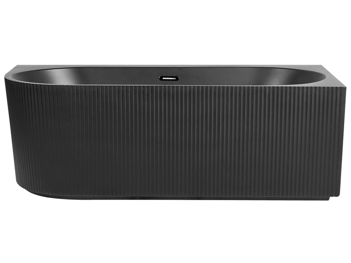 Left Hand Corner Bath 1700 mm x 800 mm Black Gocta
