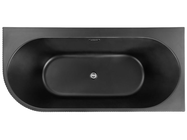 Left Hand Corner Bath 1700 mm x 800 mm Black Gocta