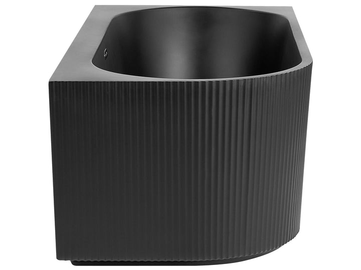 Left Hand Corner Bath 1700 mm x 800 mm Black Gocta