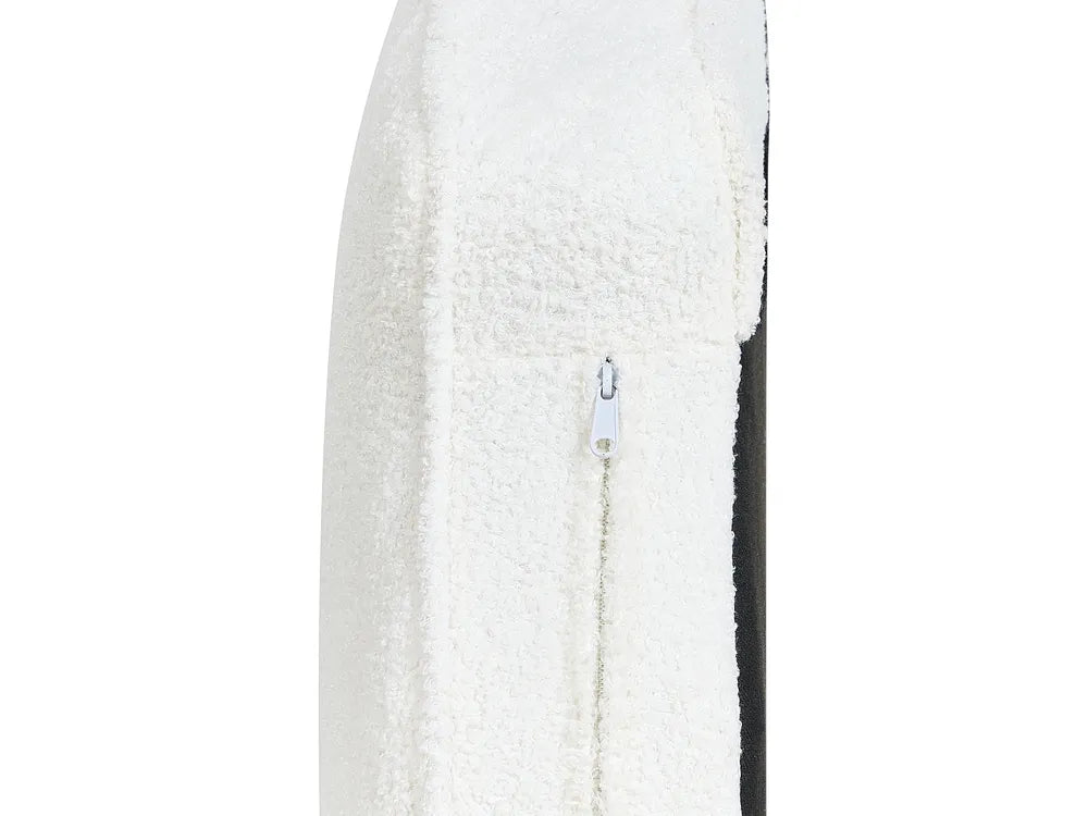 Right-Hand Chaise Lounge Boucle Off-White Walters