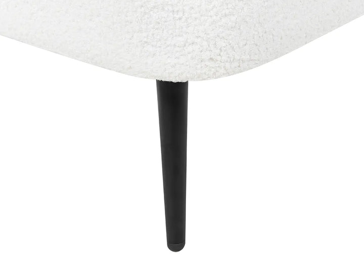 Right-Hand Chaise Lounge Boucle Off-White Walters