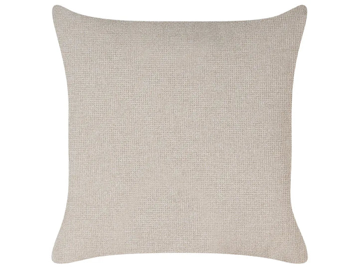 Left-Hand Chaise Lounge Faux Linen Beige with Storage Harriet