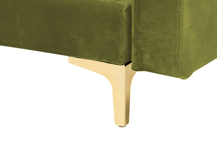 Aberdeen Corner Sofa Green Velvet Left Hand
