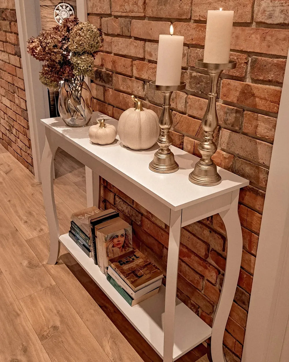 Console Table White Decorative Yet Functional Tivran