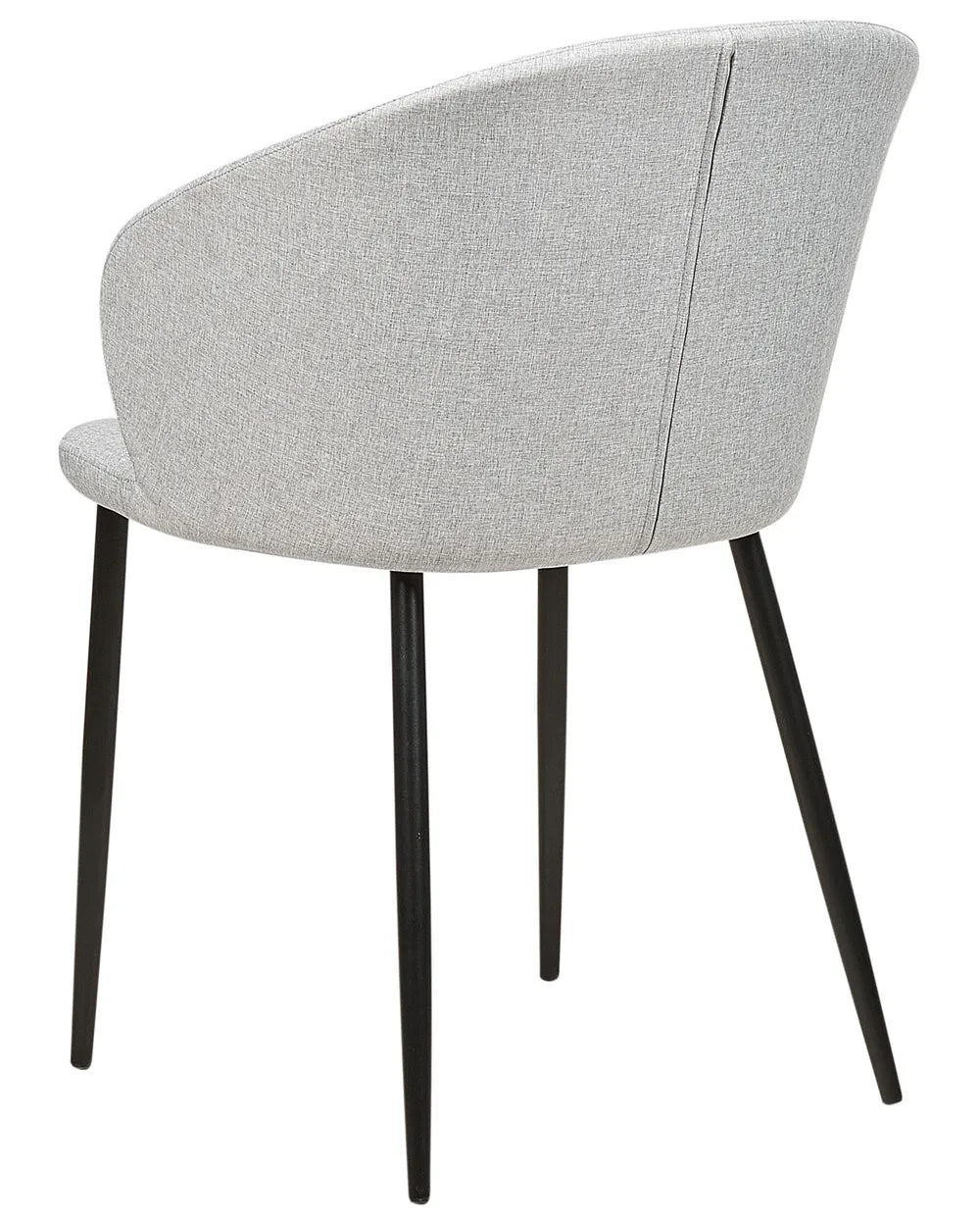 Set of 2 Dining Chairs Fabric Light Grey Lottie