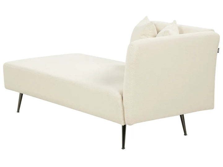 Right-Hand Chaise Lounge Boucle Off-White Roxy