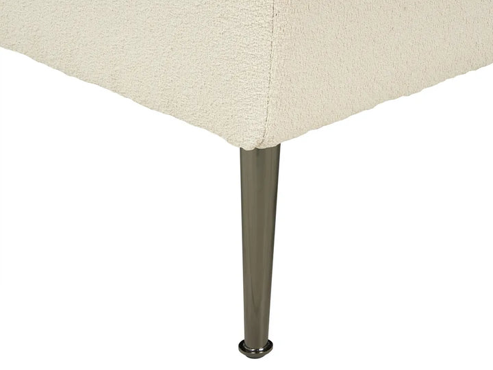 Right-Hand Chaise Lounge Boucle Off-White Roxy