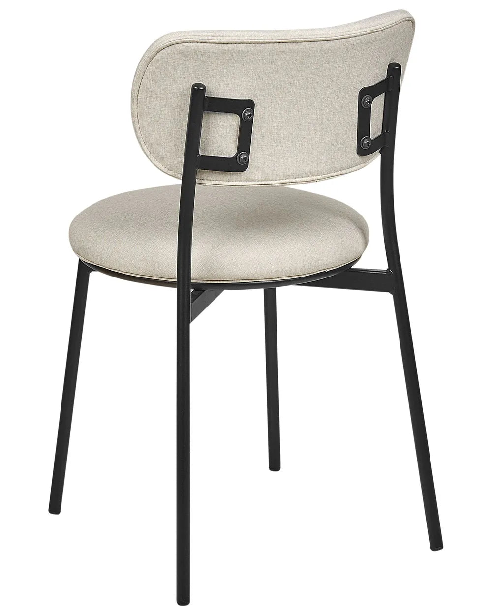 Set of 2 Dining Chairs Fabric Light Beige Autumn