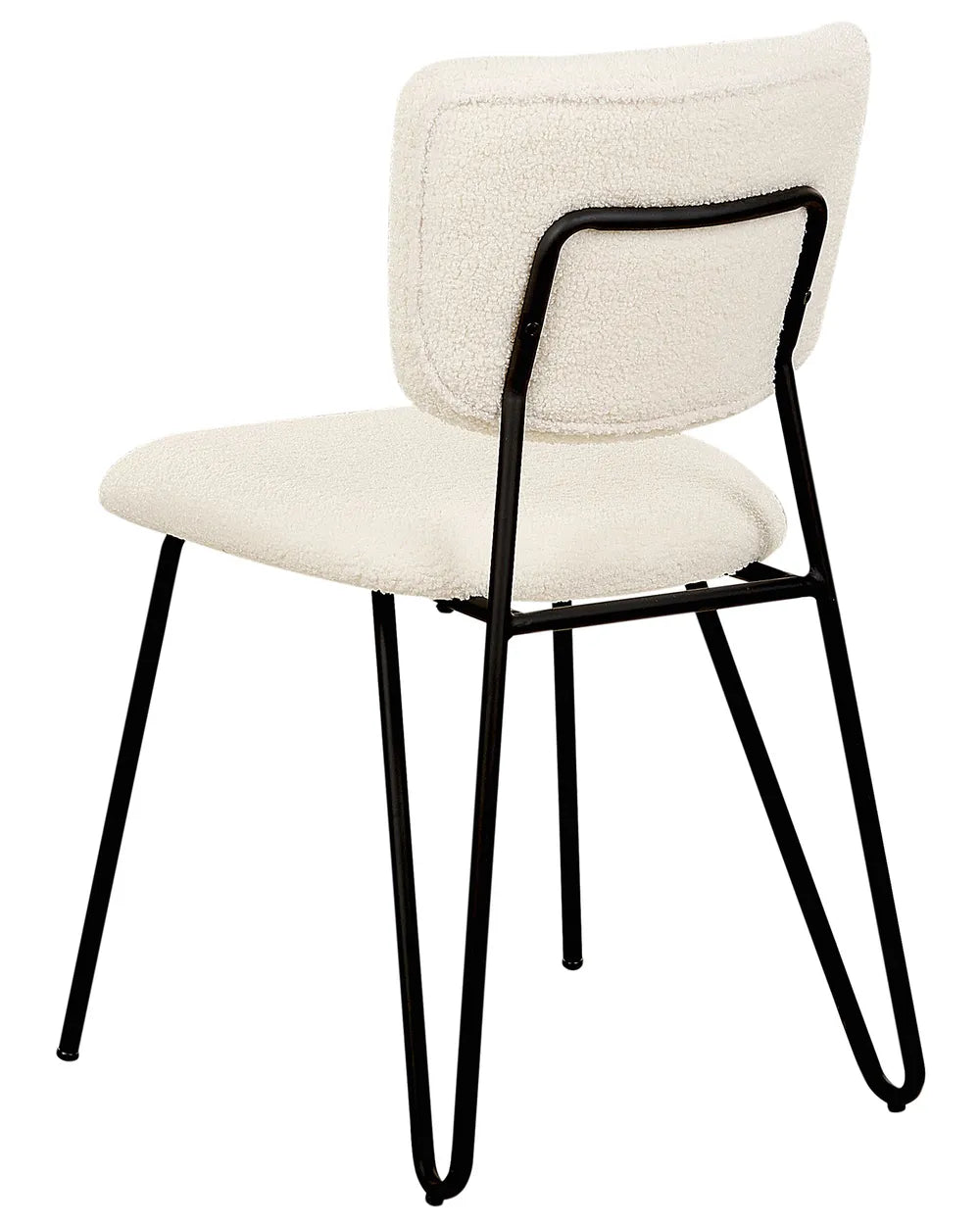 Set of 2 Dining Chairs Boucle Off-White Kae