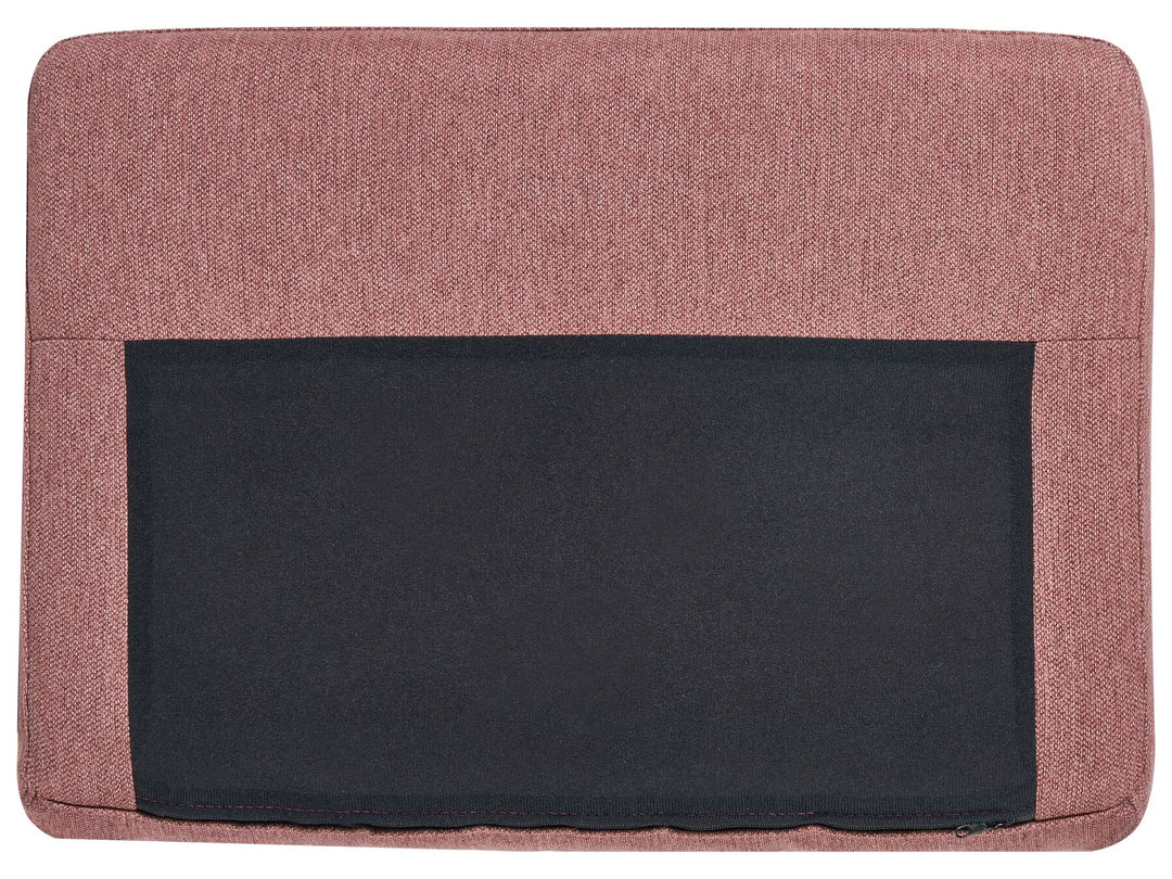 Breda Left Hand 4 Seater Fabric Corner Sofa Pink Brown