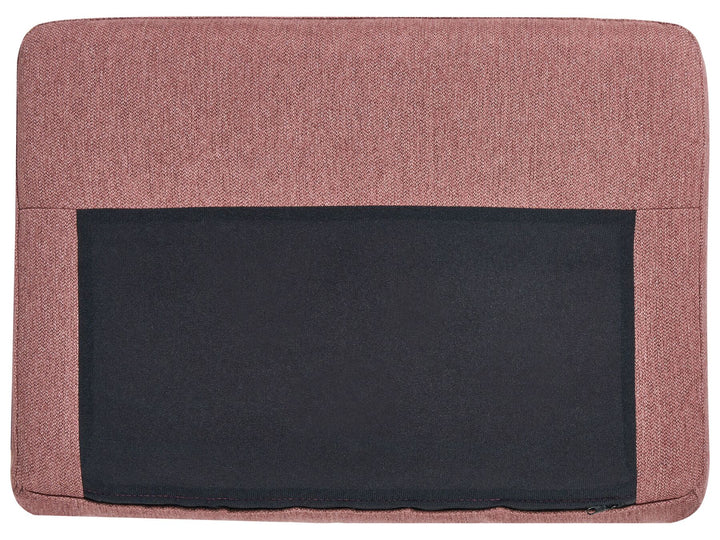 Breda Left Hand 4 Seater Fabric Corner Sofa Pink Brown