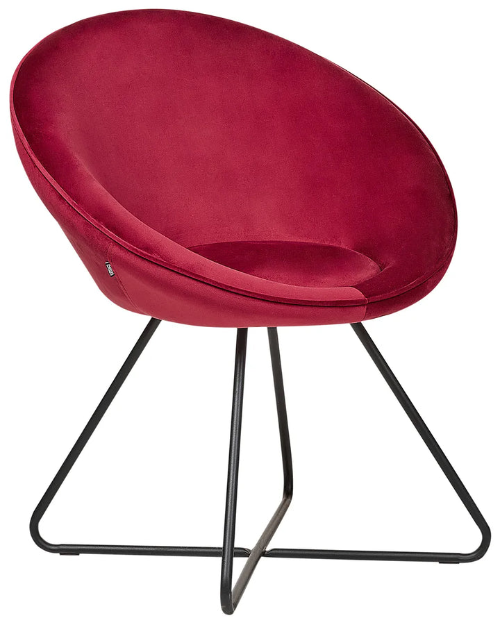 Dining Chair Velvet Red Richie