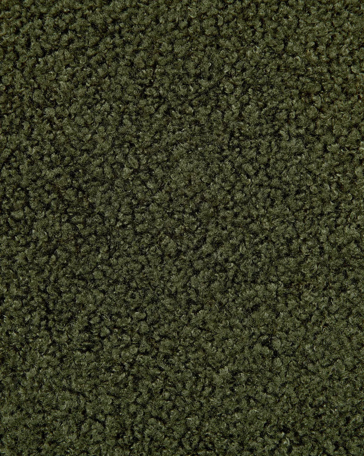 Set of 2 Bar Chairs Boucle Dark Green Comfortable Footrest Garvio