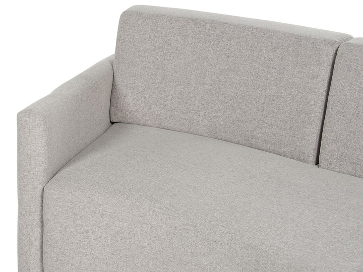 Bolen 6 Seater Curved Linen Sofa Grey