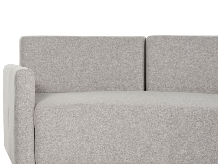 Bolen 6 Seater Curved Linen Sofa Grey