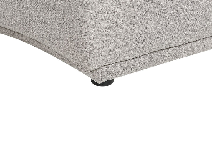 Bolen 6 Seater Curved Linen Sofa Grey