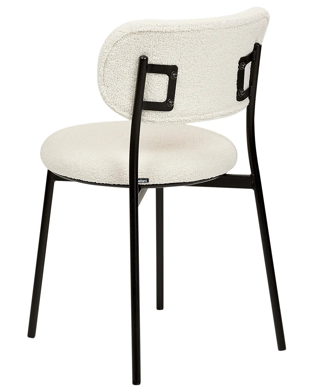 Set of 2 Dining Chairs Boucle Off-White Autumn