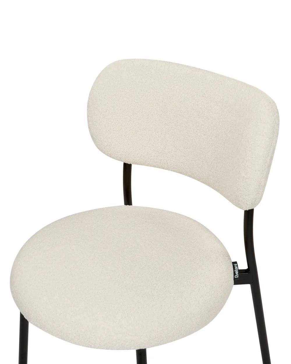 Set of 2 Dining Chairs Boucle Off-White Autumn