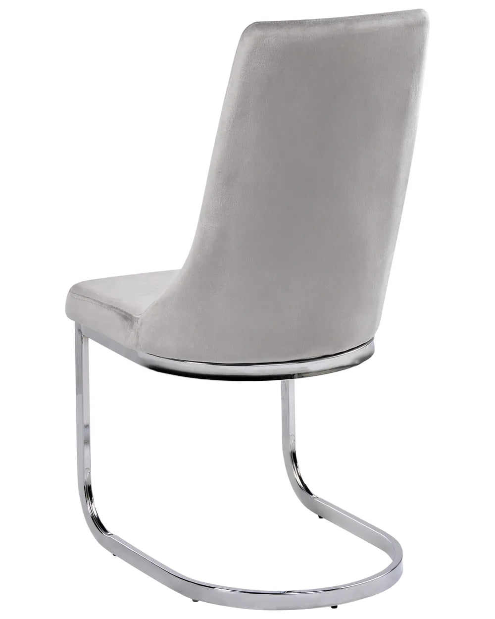 Set of 2 Dining Chairs Fabric Light Grey Klea