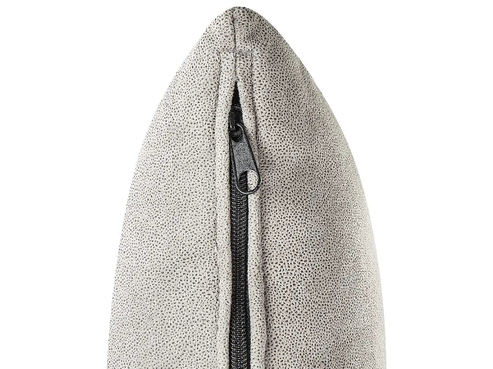 Left-Hand Chaise Lounge Velvet Taupe Lydia