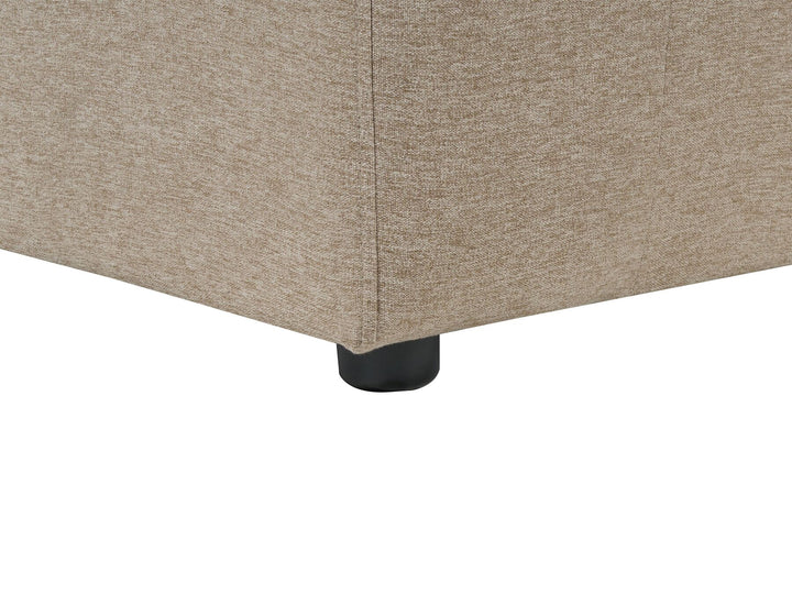 Laxa Right Hand Fabric Corner Sofa Beige