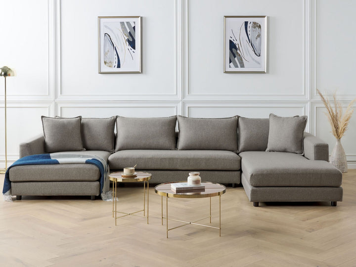 Lilviken 5 Seater Fabric Sofa Light Taupe