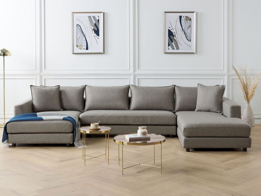Lilviken 5 Seater Fabric Sofa Light Taupe