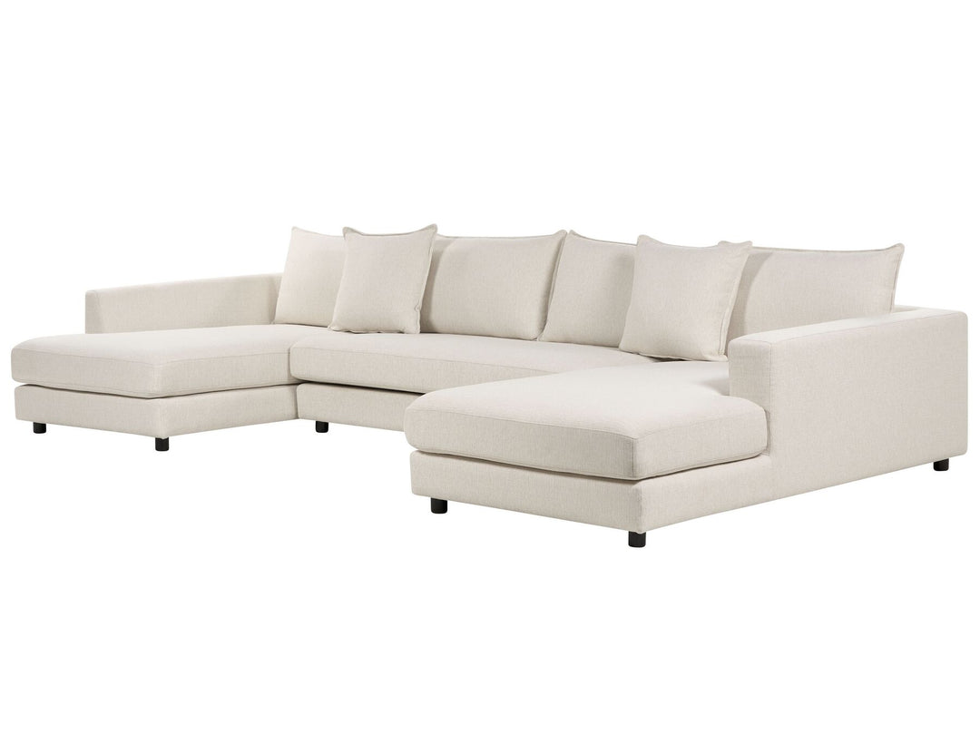 Lilviken 5 Seater Fabric Sofa Light Beige
