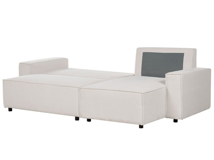 Abacka Sofa Bed Off-White Corduroy Left Hand