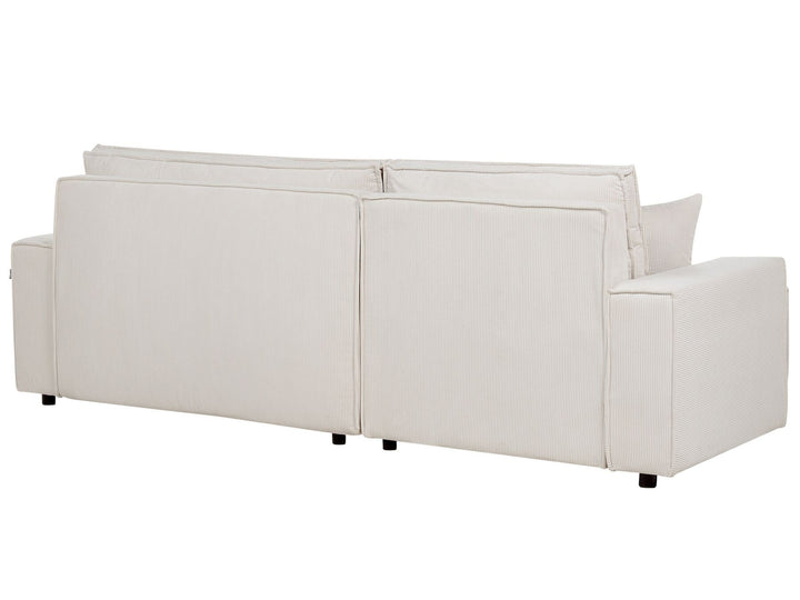Abacka Sofa Bed Off-White Corduroy Right Hand
