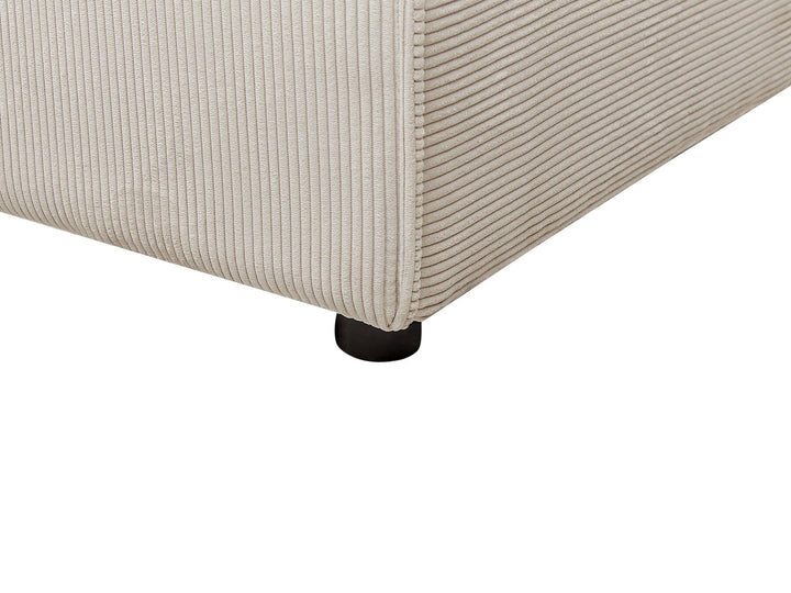 Abacka Sofa Bed  Beige Corduroy Left Hand