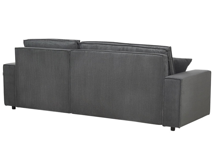 Abacka Sofa Bed Graphite Grey Corduroy Left Hand