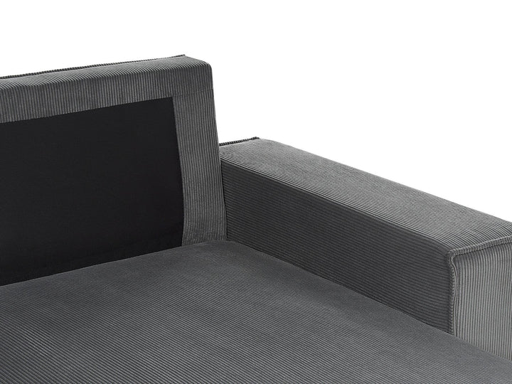 Abacka Sofa Bed Graphite Grey Corduroy Right Hand