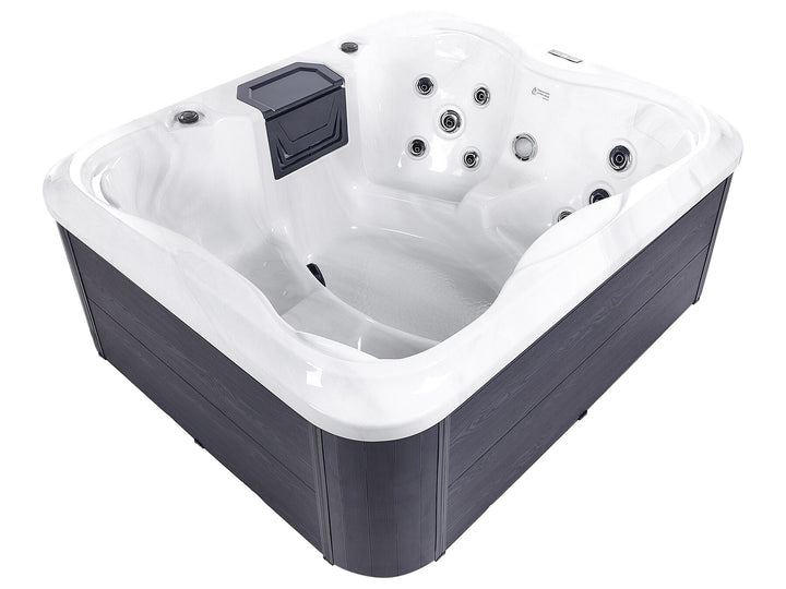 Square Hot Tub with LED White  Arcelia
