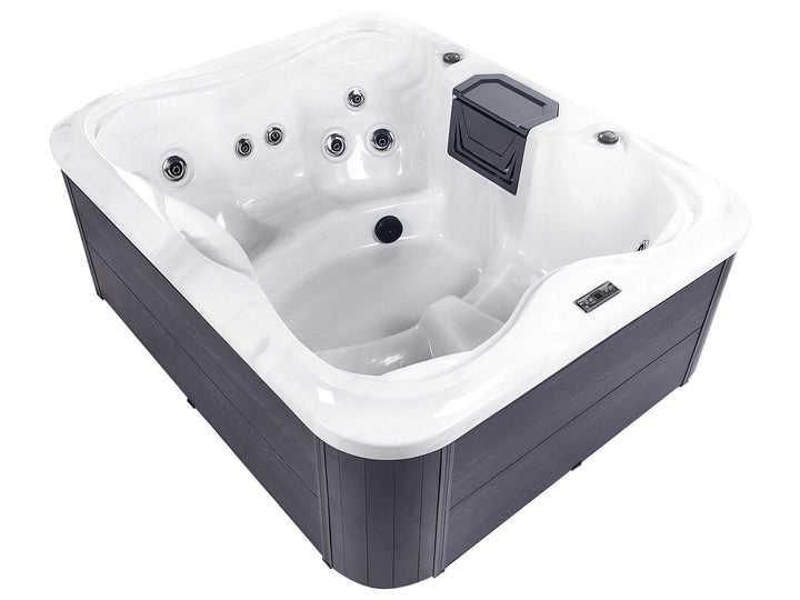 Square Hot Tub with LED White  Arcelia