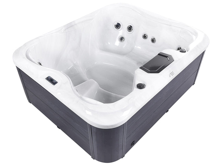Square Hot Tub with LED White  Arcelia