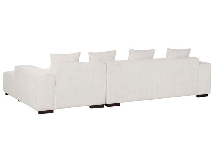 Lungo Corner Sofa Schwarz Schwarz Corduroy