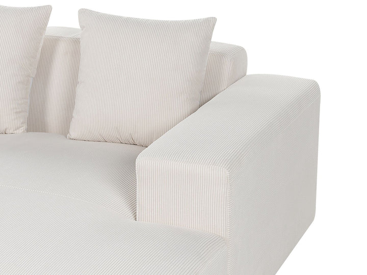Lungo Corner Sofa Schwarz Schwarz Corduroy