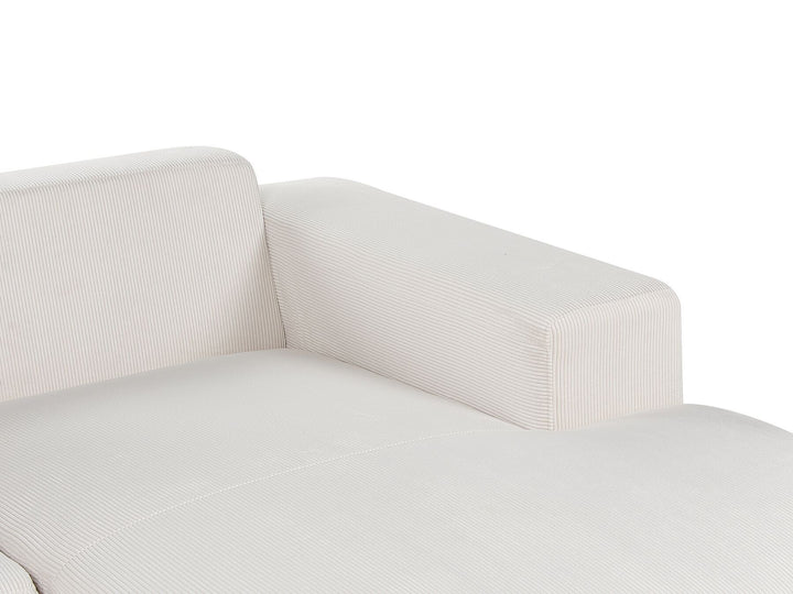 Lungo Corner Sofa Schwarz Schwarz Corduroy