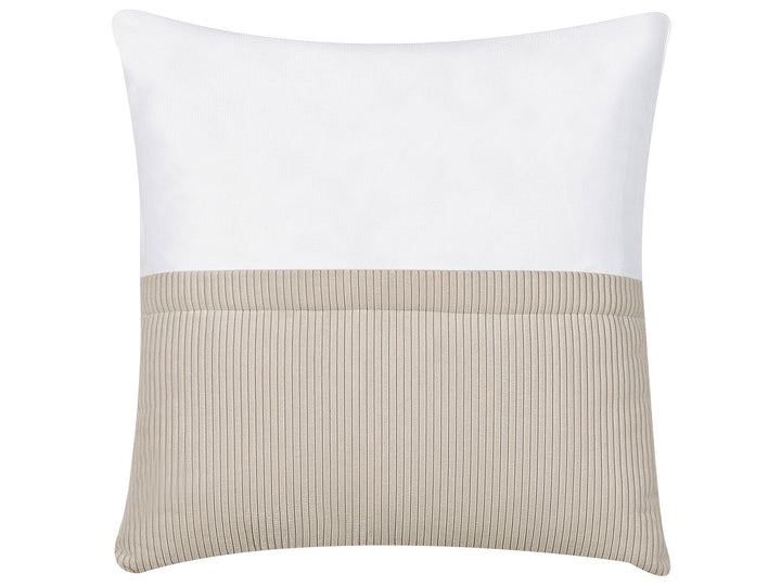 Lungo Left Hand Jumbo Cord Corner Sofa Beige