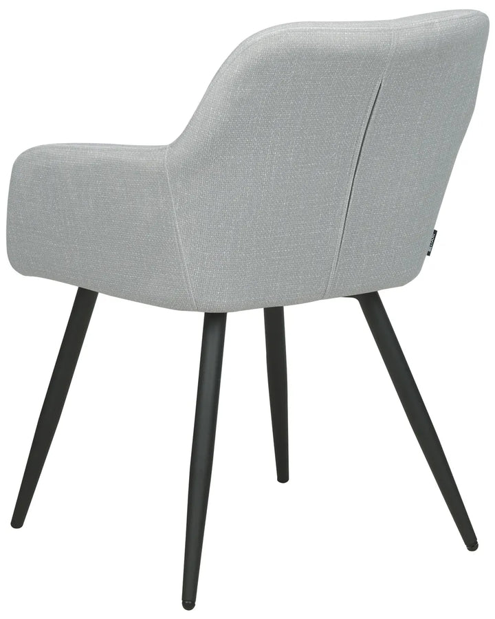 Set of 2 Dining Chairs Velvet Light Grey Frank