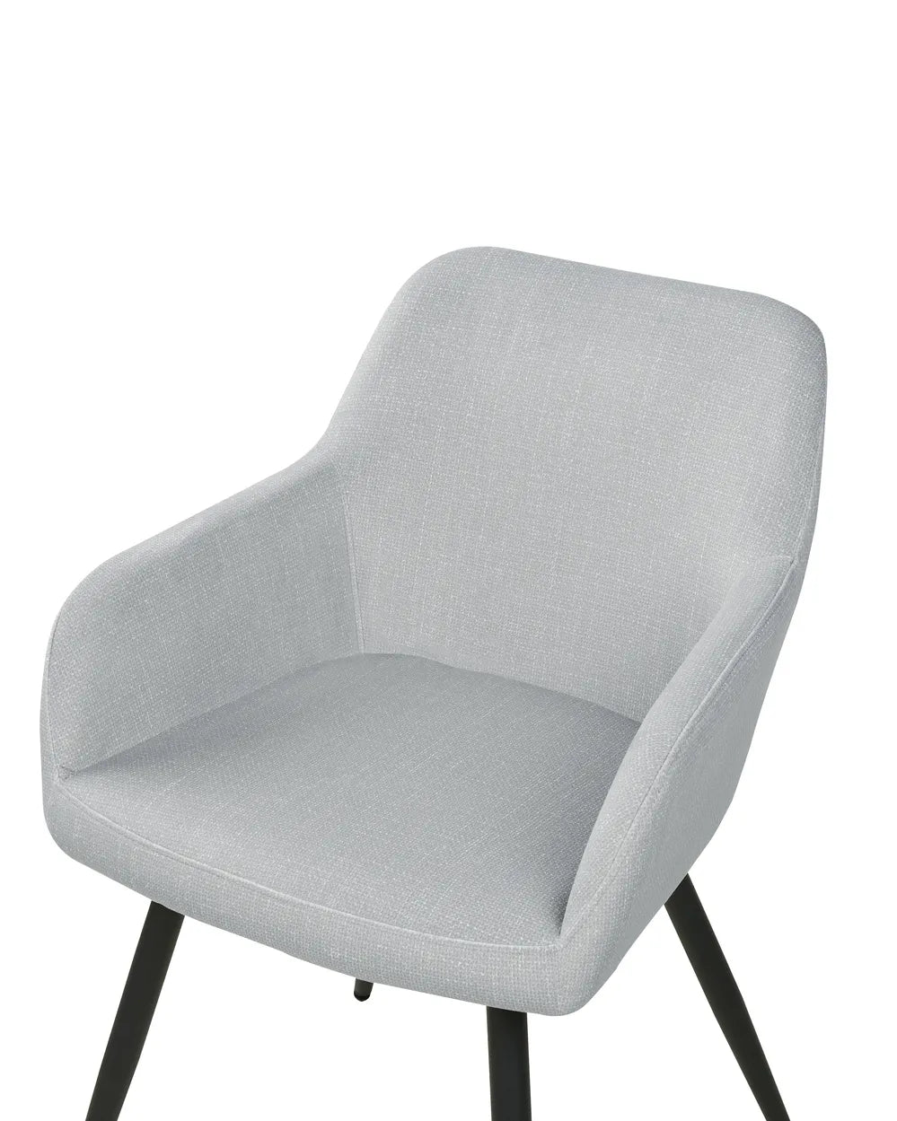 Set of 2 Dining Chairs Velvet Light Grey Frank