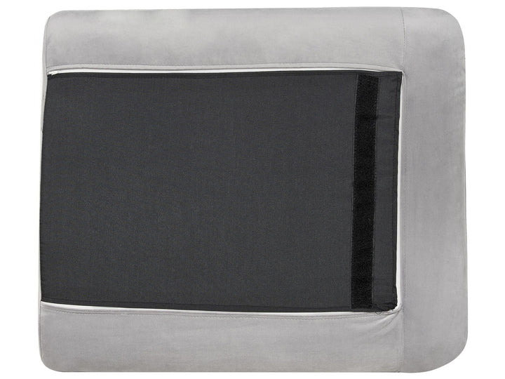 Velvet Corner Sofa Right Hand Grey Vinterbro