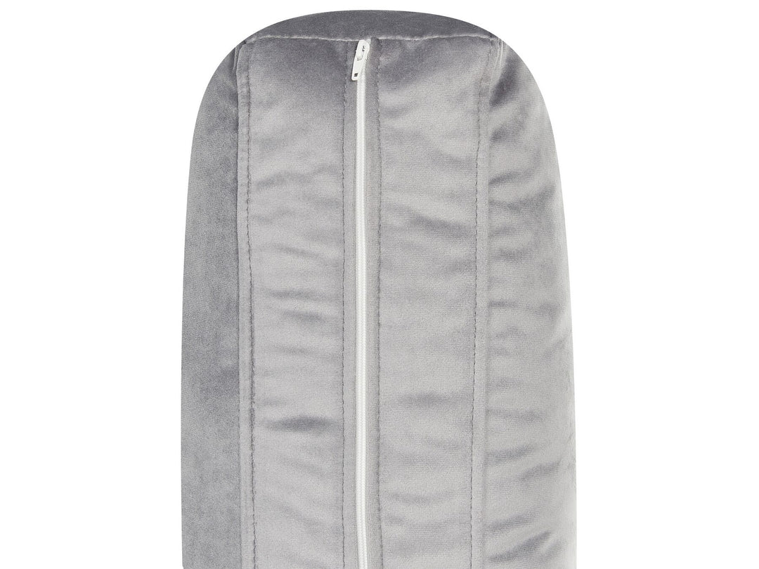 Velvet Corner Sofa Right Hand Grey Vinterbro